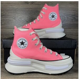 CONVERSE STAR PLATFORM HIGH TOPS 9. BRAND NEW IN BOX! PINK AMAZING! SUPER COMFY!